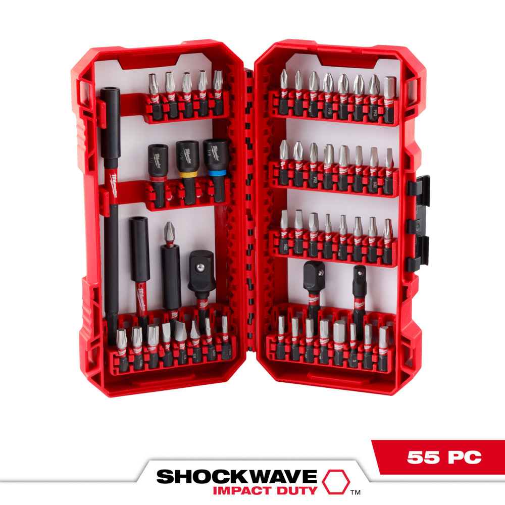 Milwaukee SHOCKWAVE Impact Duty Drive Bit Set - 55 Pieces  from GME Supply